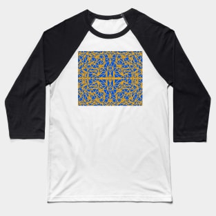 Polygonal Pattern Baseball T-Shirt